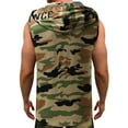 thumbnail image 2 of Outfmvch Tank Top for Men Fashion Casual Camouflage Hooded Breathable Sleeveless Vest Waist Womens Tops Camouflage, 2 of 7
