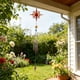 thumbnail image 5 of Campana de viento metálica para decoración de jardín exterior | Adorno colgante de hierro forjado | Campana de viento para patio, balcón o porche, 5 of 6