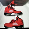 thumbnail image 2 of Ni - ke Size 8 - Ni - ke Air Jordan 5 Retro Raging Bull 2021 Men's Shoes - Ships Now, 2 of 5