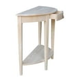 thumbnail image 4 of International Concepts Home Accents Unfinished Half Moon Console Table, 4 of 9