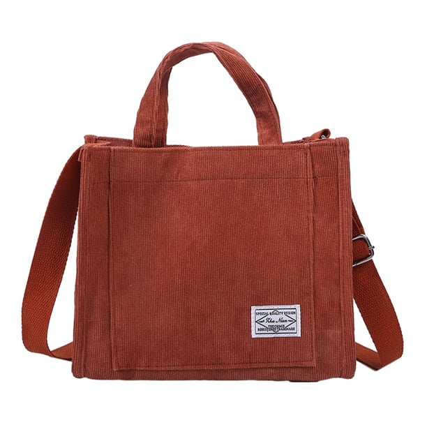 Bolso de mano para mujer, pequeño bolso tipo cartera, elegante bolso de mano para mujer, bolso de pana, bolso bandolera de moda
