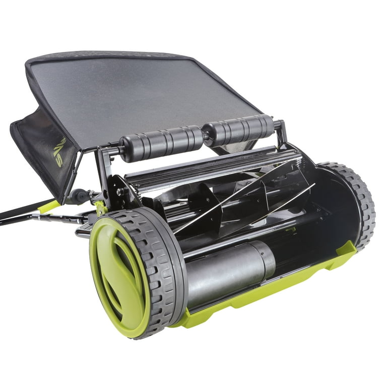 Sun Joe 24V Cordless 15-inch Push Reel Mower W/ Collection Bag, Tool Only
