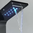 thumbnail image 3 of Bathroom Senlesen Stainless Steel LED Shower Panel Tower Faucet Set System Massage Body Jet, 3 of 7