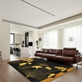 thumbnail image 2 of Yellow And Black Ginkgo Leaf Carpet, Simple Plant Area Rugs, Rugs For Bedroom Easy To Clean Fine Fluff Easy Care Apply To Family And Pet Bedroom Area 3x4ft, 2 of 6