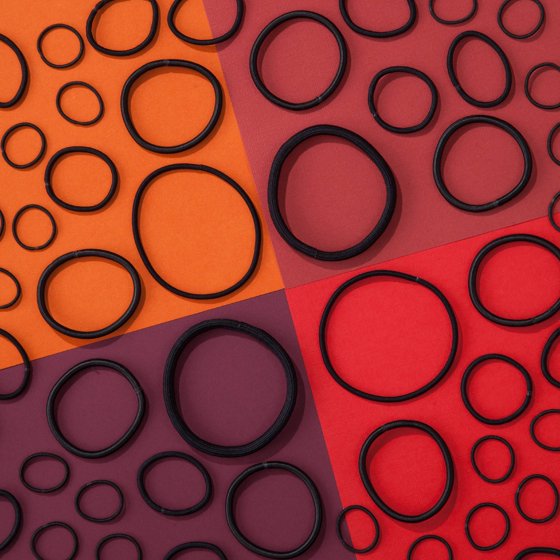 Goody Goody Classic Black Rubber Bands, Gentle Hair Ties, 250 Ct