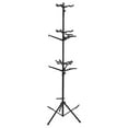 thumbnail image 5 of 3-Tier Guitar Stand Holder Foldable Floor Rack Tripod Hanging 9 Guitars Ukuleles, 5 of 22