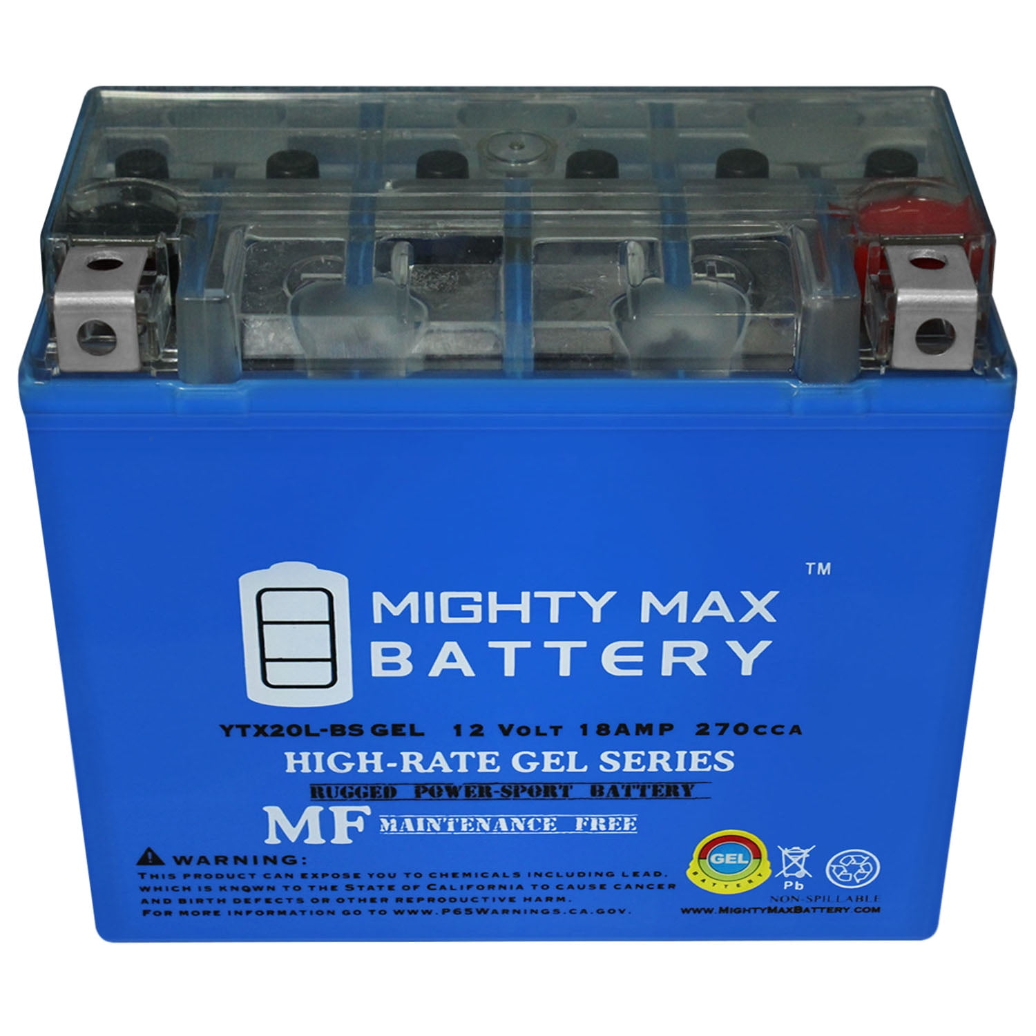 Mighty Max Battery YTX5L-BS Replacement Battery for Yuasa Battery Honda CRF250X 2004-2009 Brand Product 