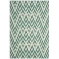 thumbnail image 2 of SAFAVIEH Cambridge Sam Geometric Wool Area Rug, Teal/Ivory, 6' x 9', 2 of 8
