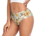 thumbnail image 2 of Balery Hippie Bee Honeycomb Ropa Interior de Algodón para Mujer con Dibujo – Braguitas Cómodas y Elásticas, Estilo Clásico-Small, 2 of 6