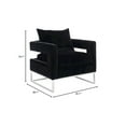 thumbnail image 2 of Safavieh OLIVYA VELVET CLUB CHAIR, KNT7019A, 2 of 11