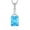 03-aquamarine-Mar, variant on Square Necklace 925 Sterling Silver Triangle Pendant March Birthstone Created Aquamarine Jewelry Gift for Women