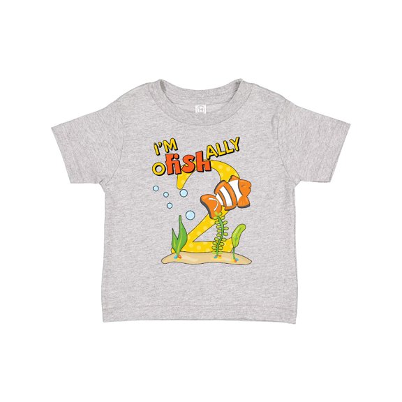 Inktastic I'm O-fish-ally Two Cute Clownfish Second Birthday Boys or Girls Toddler T-Shirt