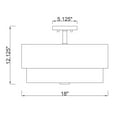 thumbnail image 2 of Z-Lite 3 Light Semi Flush Mount, 2 of 8
