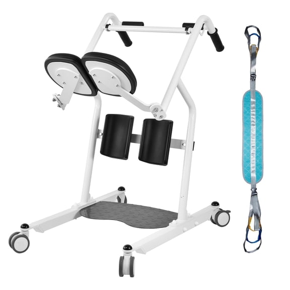 Mobility Sit to Stand Patient Lift for Handicapped - Stand Assist Lift Aid for Home Care Use - Elderly Lift Assist Transfer Device - Transport Chair Stand Assist for Seniors, Adults & Disabled