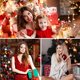 thumbnail image 2 of Diademas de Navidad con diamantes de imitación, copo de nieve de cristal, corona de Feliz Navidad, astas de reno, aro de pelo, decoración de fiesta de vacaciones, 2 of 4
