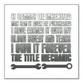 thumbnail image 1 of DistinctInk Custom Bumper Sticker - 6" x 6" Decorative Decal - White Background - Mechanic Can't Be Inherited Purchased, 1 of 2