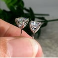 thumbnail image 2 of 1.00Ct Round Real Diamond G-SI1 Solitaire Stud Earrings Solid 14k White Gold, 2 of 3