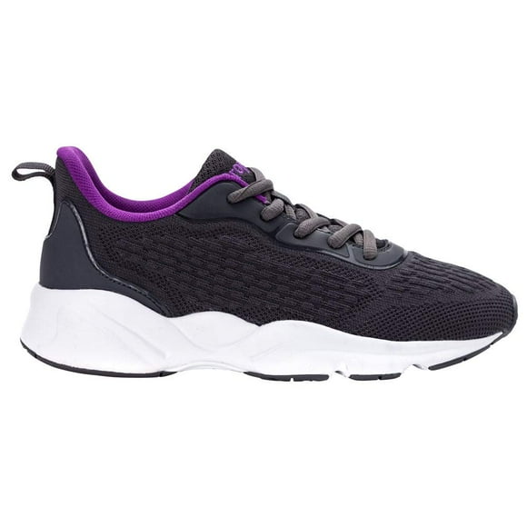 Propet Womens Stability Strive Lace Up Sneakers Casual Sneakers, Grey, 10