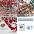 thumbnail image 2 of Fsddascl Red Christmas Blackout Curtains for Bedroom/Living Room, Thermal Insulated Kitchen Curtains, Xmas Winter Snowflakes Truck Dogs Grommet Darkening Window Treatment Drapes 52"x72"x2, 2 of 6