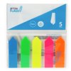 IndiCo (125 Piece) Arrow Flags Stickers Neon Page Markers Sticky Tabs For Documents Notebooks For School Office Supplies