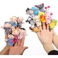 thumbnail image 1 of Set de títeres con dedos, hora de cuentos, 16 unidades, 10 animales y 6 personas, 1 of 5