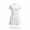 thumbnail image 2 of FchengtaiS Athletic Dress for Girls Short Sleeve Crewneck Pleated Tennis Dress Summer Casual Golf Clothes Outifits, 2 of 6