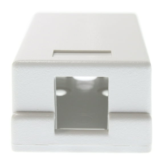 Gigamedia SMB1PWHT 1417-570 Surface Mount Modular Box, SMB, 1-Port, White