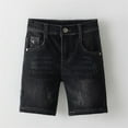 thumbnail image 4 of Tiijoy Toddler Boys Ripped Denim Shorts Stretch Casual Comfy Jean Shorts Knee-Length Jorts, 4 of 8