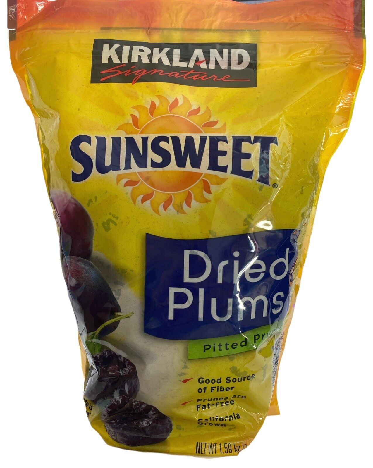 Kirkland Sunsweet Dried Plums Pitted Prunes Snack 3.5 lb