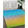 thumbnail image 2 of Ahgly Company Indoor Rectangle Patterned Turquoise Green Novelty Area Rugs, 4' x 6', 2 of 6