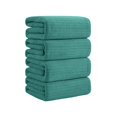 thumbnail image 2 of Soft Bath Towels, Large Coral Fleece Bath Towel, Highly Absorbent Plush Bathroom Towels for Adult, Quick Dry Towel for Beach, Pool, Hotel, Bathroom, Spa, Gym, Travel, Green, 15.7x31.5 Inch, 2 of 4