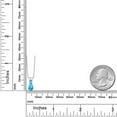 thumbnail image 6 of Gem Stone King 14K White Gold Swiss Blue Topaz Pendant Necklace for Women | 1.01 Cttw | Gemstone November Birthstone | Pear Shape 8X5MM | With 18 inch Chain, 6 of 6