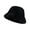 Black, variant on Fisherman Hat For Autumn Winter Adjustable Warm Solid Color Bucket Hat For Outdoor Activities Cape Cod Winter Hat