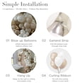 thumbnail image 2 of Kit de arco de globos beige, 157 piezas de oro blanco y kit de guirnalda de globos blanco arena, decoración de globos para fiesta de cumpleaños, boda, baby shower y aniversario, 2 of 4