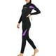 thumbnail image 4 of Greeniant Trajes de buceo, traje de neopreno cálido, traje de baño térmico ajustado para Surf, elástico, cómodo, duradero, accesorio subacuático, Deportes acuáticos Mujer Morado XXL Greeniant OD020688-24, 4 of 6