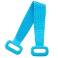 thumbnail image 1 of Cepillo de baño de silicona para el cuerpo, exfoliante alargado de silicona para el cuerpo, enjabona bien, respetuoso con el medio ambiente, de larga duración, masaje cómodo para ducha azul brillar Hogar, 1 of 6