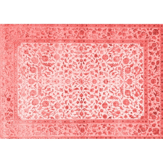Ahgly Company Indoor Rectangle Oriental Red Traditional Area Rugs, 7' x 10'