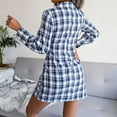 thumbnail image 4 of Pompotops Mode Femme Robe Chemise Décontractée à Manches Longues avec Bretelles en Solde, 4 of 5