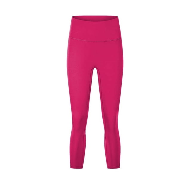Pantalones de yoga de cintura alta y levantamiento de cadera desnudos, ajustados y elásticos, para adelgazar el abdomen, para correr y hacer ejercicio, para mujer