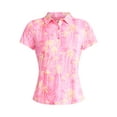 thumbnail image 5 of Birdie Bound Women’s Print Golf Polo Shirt with Short Sleeves, Sizes XS-XXL, 5 of 5