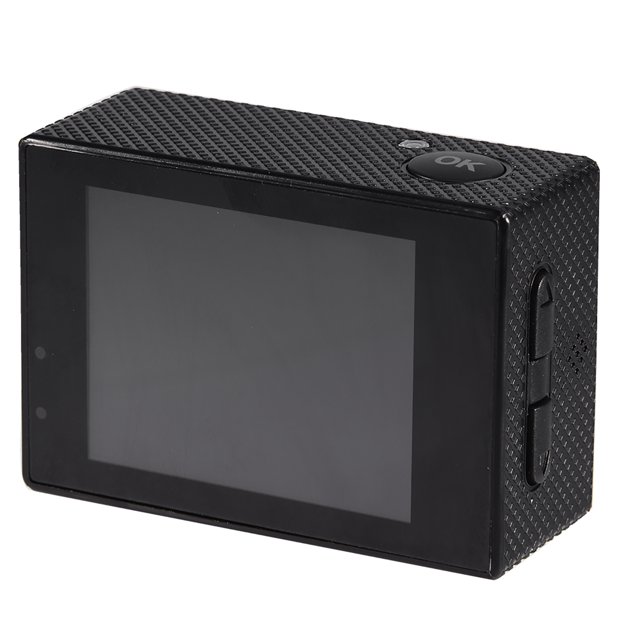Mini Cámara Deportiva DV, Pantalla de 2,0 Pulgadas, Almacenamiento de 32 GB No incluido, Resistente al Agua Hasta 30 M, Soporte para bicicleta, Soporte para Casco Con Kits de