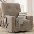 thumbnail image 2 of Recliner Chair,360 Swivel Rocker Chair For Adults,Upholstered Glider Recliner Chair with Adjustable Backrest & Footrest For Living Room Bedroom,Apartments, 2 of 8