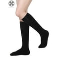 thumbnail image 6 of Luxtrada 2 Pairs Women Fleece Lined Knee High Socks Winter Warm Crew Boots Trouser Socks (Black+Apricot), 6 of 9