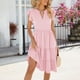 thumbnail image 5 of Sexy Vestidos Cortos de Verano para las Mujeres 2025 sin Mangas Plisado Mini Vestido de Sol, Corbata Frontal con Bolsillo, 5 of 7