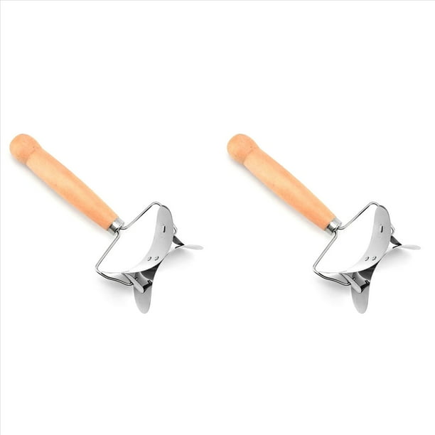 2X Envoltorios de Bolas de Masa de Acero Inoxidable, Cortador de Masa de Piel, Rodillo Circular, Cortador de Bolas de Masa, Herramienta para Cortar Pasteles