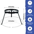 thumbnail image 3 of Diliboz Campfire Tripod for Dutch Oven2.0 - Camping Tripod for Cooking - Campfire Cooking Stand - Cooking Tripod - Open Fire Tripod Grill for Cooking in Cast Iron - Campfire Cooking Equipment, 3 of 7