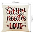 thumbnail image 3 of Weloille 17.72 x 17.72inch Valentine's Day Pillow Cover Sofa Throw Cushion Cover Home Decor, 3 of 3