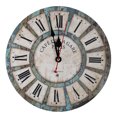 thumbnail image 1 of Reloj de pared Vintage Reloj de pared de madera Número de cuarzo Reloj de tiempo Hogar Sala de estar Decoración rústica sidaley HA003265-00B, 1 of 6