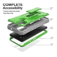 thumbnail image 4 of FITO For Google Pixel 5A Case, Phone Case with Screen Protector and Kickstand (Green), 4 of 7