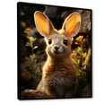 thumbnail image 2 of Designart "Portrait of a Cute Kangaroo I" Animals Floater Framed Wall Art Living Room, 2 of 7